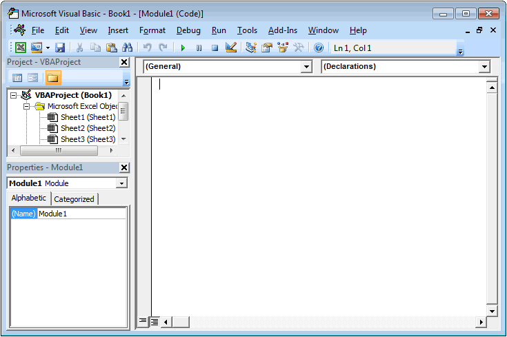 Where is the vba editor in excel